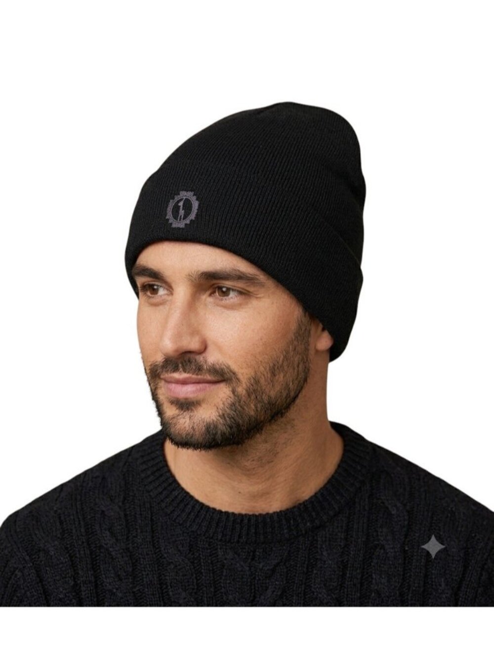 PAKA Apparel Royal Alpaca Cuffed Beanie Hat Black One Size NWT Traceable